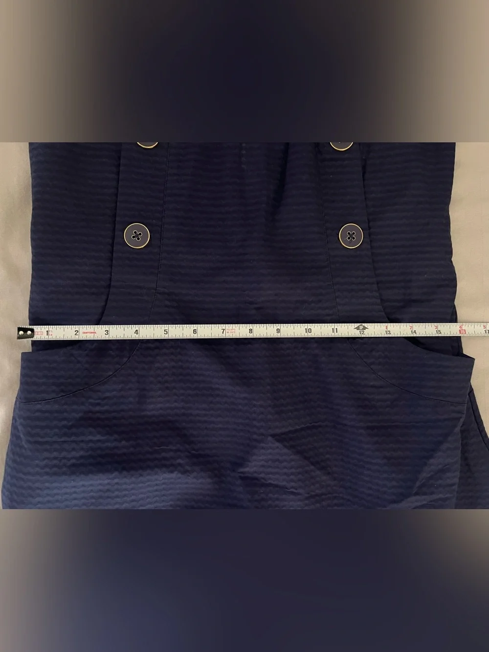 Lilly Pulitzer Nautical Navy Vanna Dress with Buttons, size 8, NWT - Picture 12 of 13